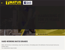 Tablet Screenshot of matus.co.za